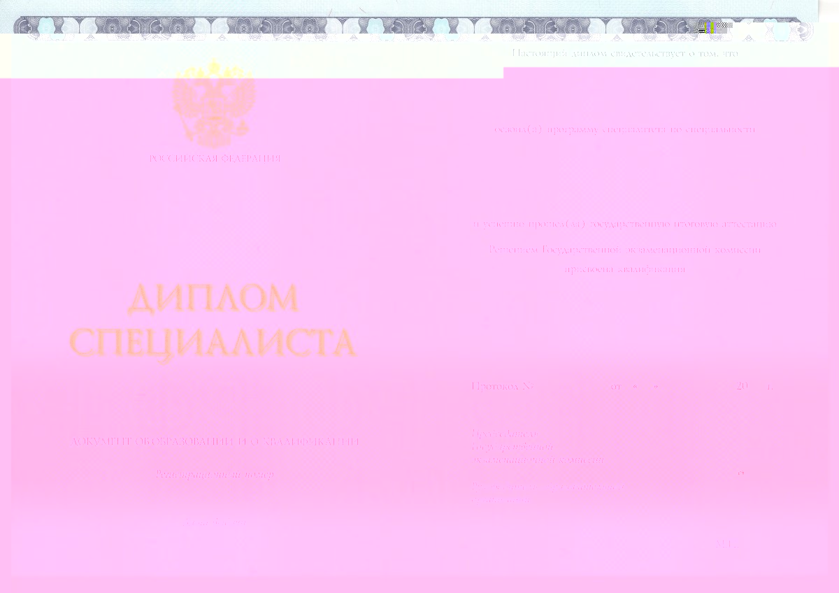 Диплом специалиста Диплом специалиста